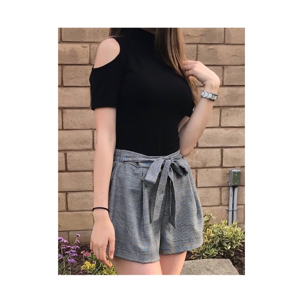 Forever 21 trendy plaid shorts